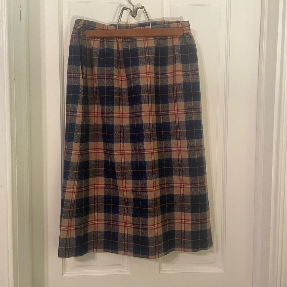 Pendleton Wool Cailean Tartan Plaid Skirt Size 10 Academia Preppy Old Money